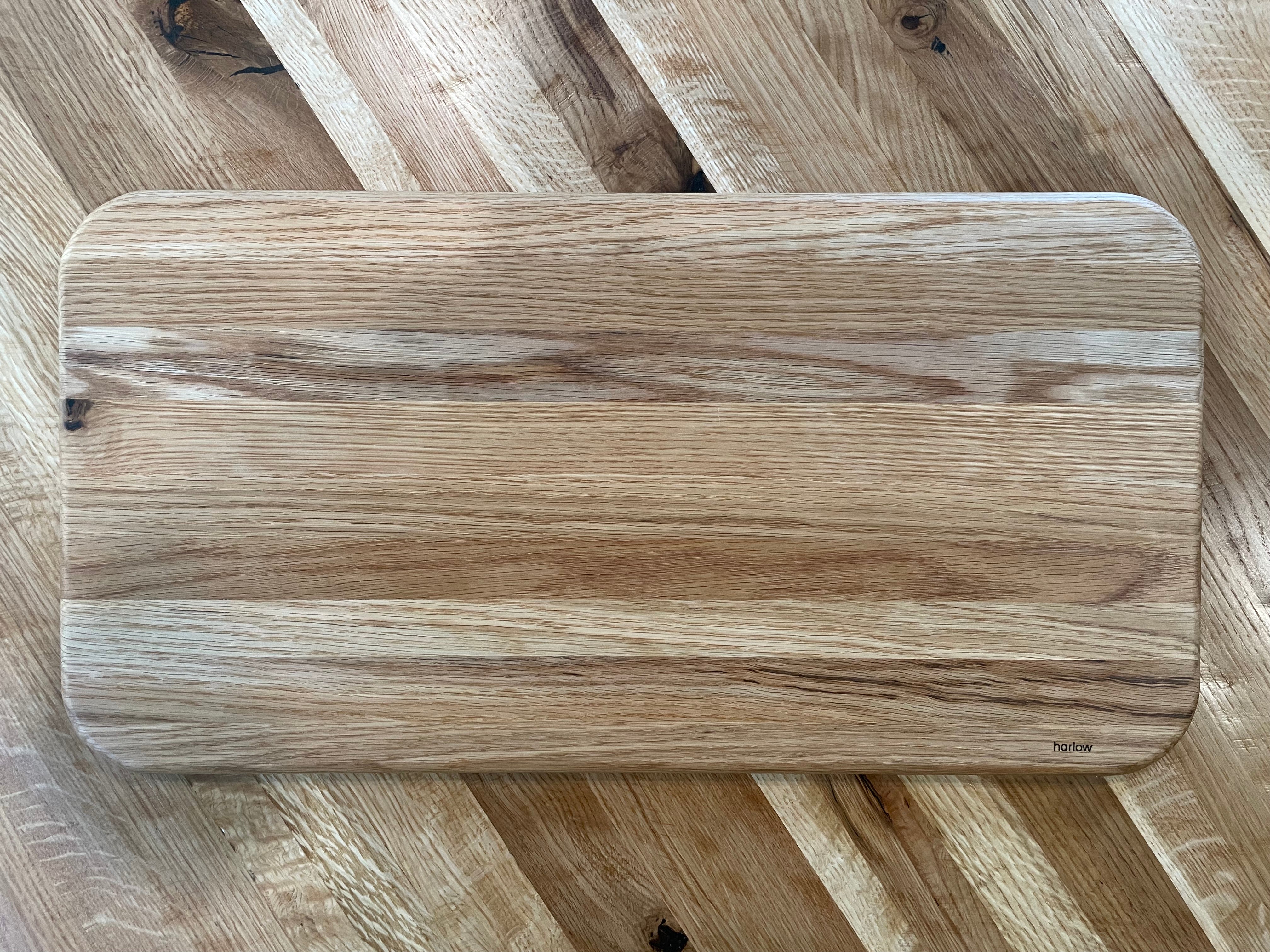 Large White Oak Rounded Corner Cutting Board