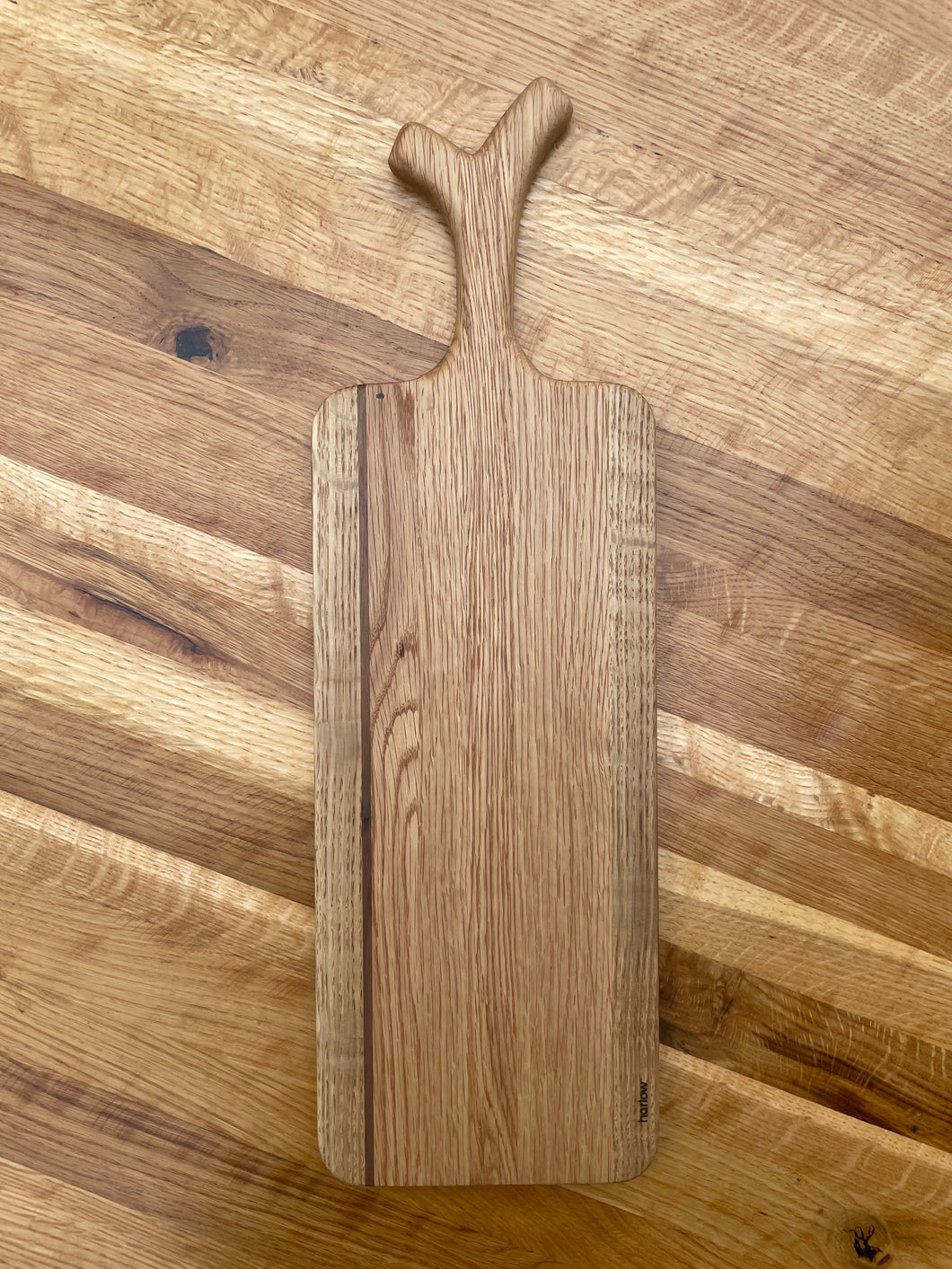 Stem White Oak Board with Walnut Stripe