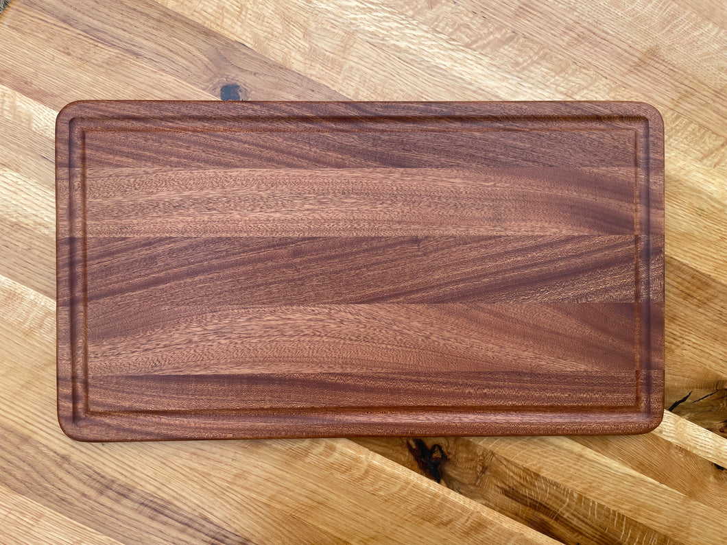 Sapele Groove Cutting Board