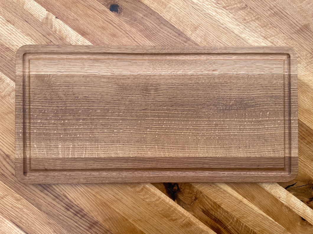 White Oak Groove Cutting Board