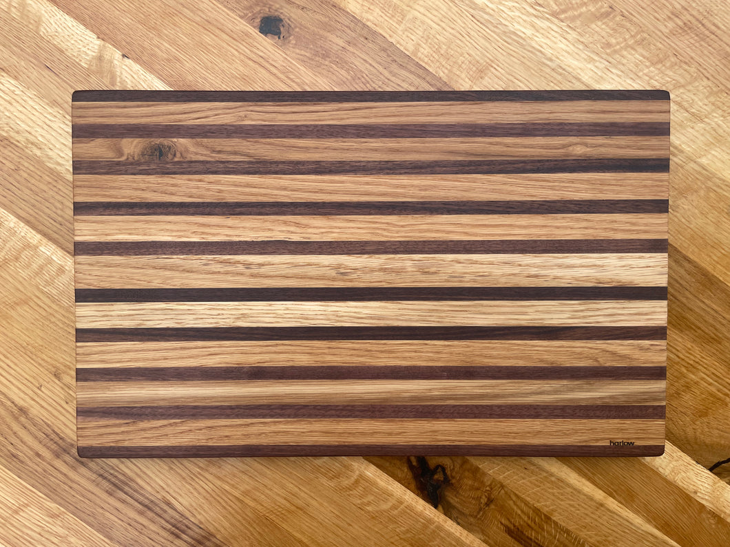 White Oak and Walnut Cutting Board