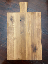 Load image into Gallery viewer, Tab Handle Distressed White Oak Board
