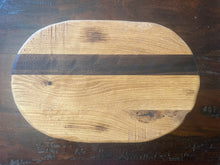 Load image into Gallery viewer, Thick Distressed Oval Serving Board
